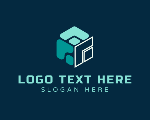 Digital Marketing - Modern 3d Abstract Cube logo design