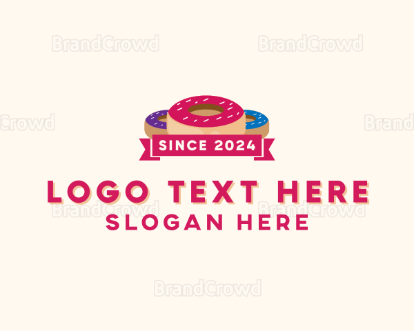 Sweet Doughnut Pastry Logo