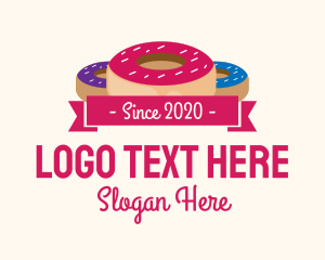 Sweet Doughnut Pastry Logo