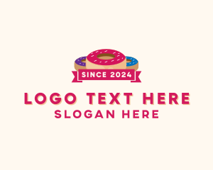 Doughnut - Sweet Doughnut Pastry logo design