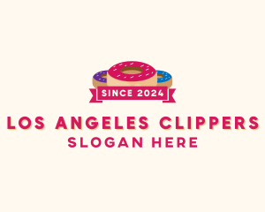 Donut - Sweet Doughnut Pastry logo design