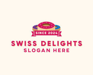 Sweet Doughnut Pastry logo design