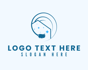 Cleaner - Blue Housekeeping Cleaning logo design