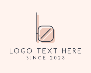 Retro - Hipster Beauty Letter B logo design