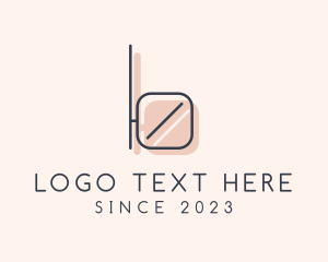 Barbershop - Hipster Beauty Letter B logo design