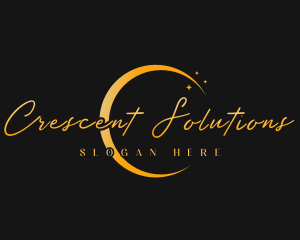 Crescent - Elegant Crescent Moon logo design