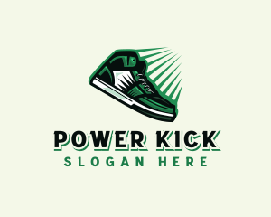 Sneakers Shoe Footwear logo design