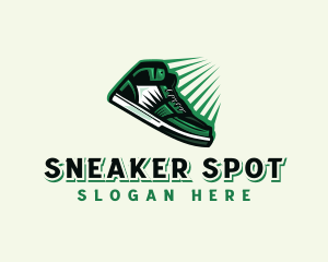 Kicks - Sneakers Shoe Footwear logo design