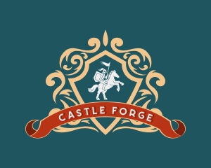 Medieval Knight Crest logo design