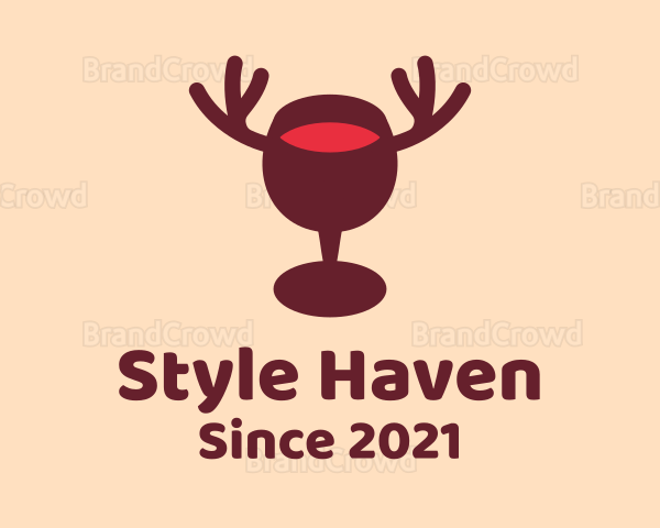 Moose Wine Glass Logo