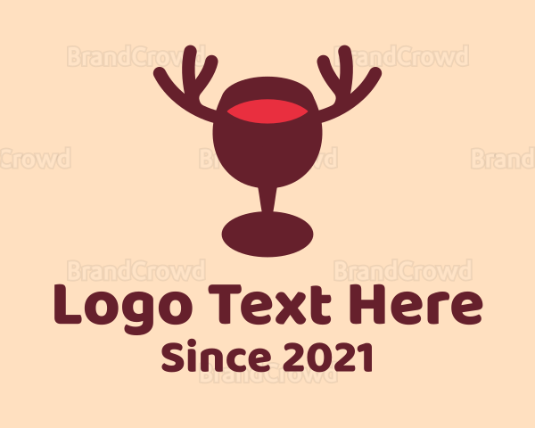 Moose Wine Glass Logo