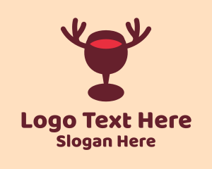 Moose Wine Glass Logo