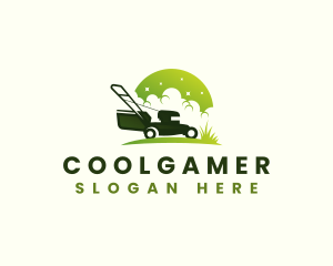 Lawn Mower Landscaping Gardener Logo