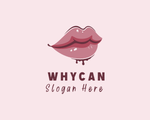 Dripping Woman Lips Logo