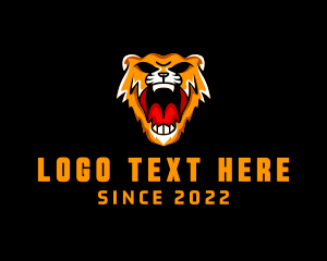 Orange Tiger - Fierce Lioness Gaming logo design