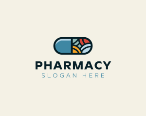 Health Medicine Pharmacy Pill logo design