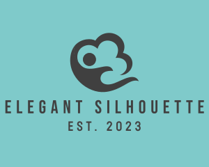 Elegant Cloud Human logo design