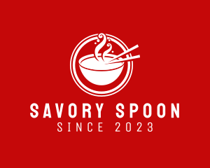 Soup - Noodle Soup Bowl logo design