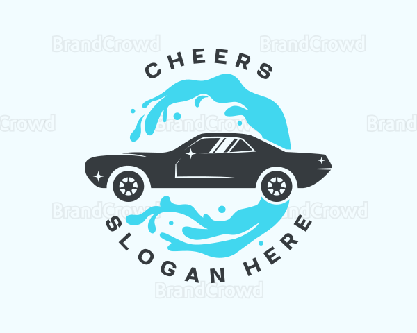 Car Water Splash Logo