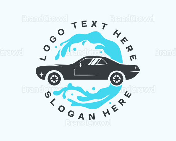 Car Water Splash Logo
