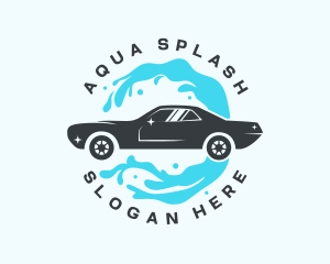 Car Water Splash logo design