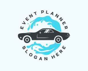 Sedan - Car Water Splash logo design