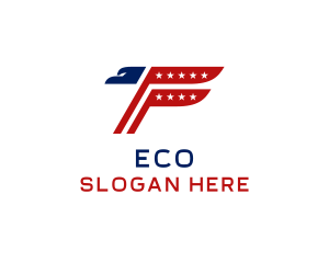 Eagle Aviation Letter F Logo