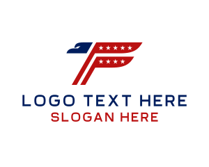 Airport - Eagle Aviation Letter F logo design