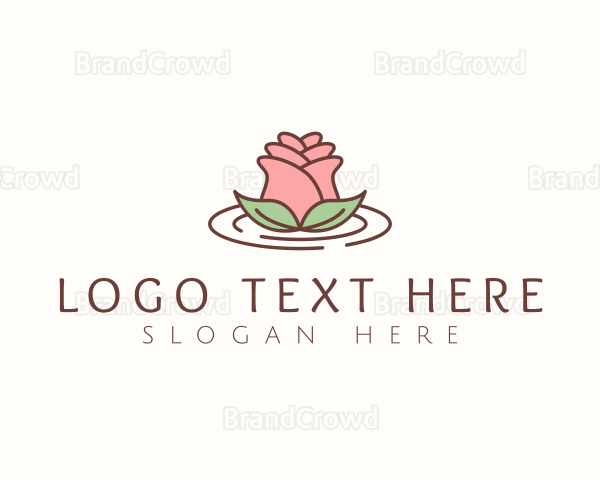 Rose Flower Bud Logo