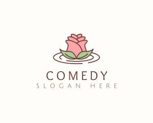 Perfume - Rose Flower Bud logo design