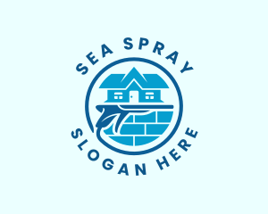 Home Power Wash Cleaning logo design