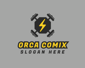 Barbell Gym Weights Logo