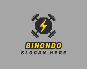 Strength - Barbell Gym Weights logo design