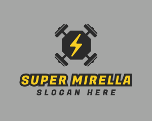 Bodybuilding - Barbell Gym Weights logo design