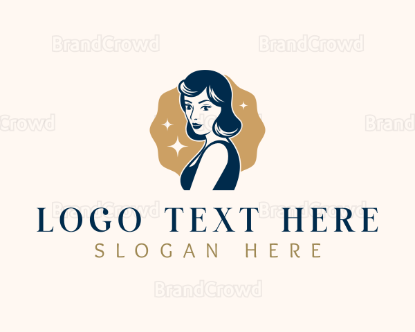 Pinup Woman Lady Logo