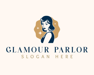 Pinup Woman Lady logo design