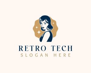 Pinup Woman Lady logo design