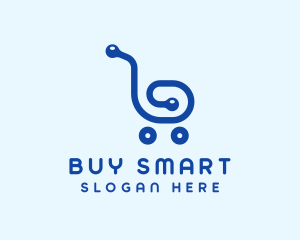 Tech Shopping Cart logo design