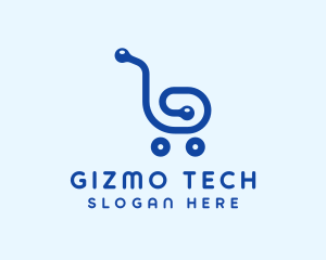 Gizmo - Tech Shopping Cart logo design