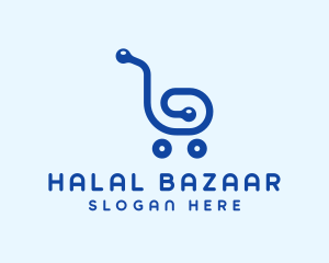 Tech Shopping Cart logo design