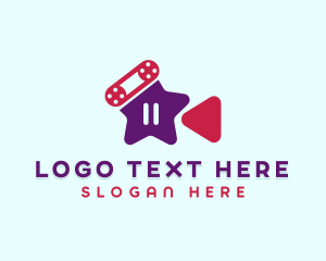 Video Game - Star Media Player logo design