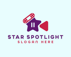 Star Media Player logo design