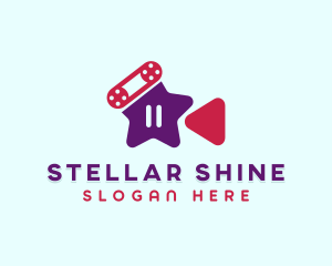 Star Media Player logo design