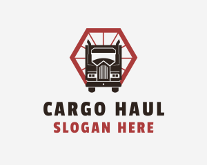 Delivery Truck Transport logo design