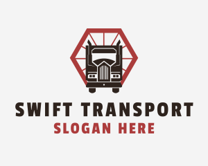 Delivery Truck Transport logo design