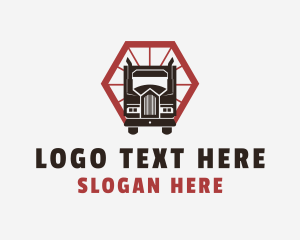 Freight - Delivery Truck Transport logo design