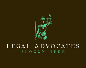 Lady Justice Legal logo design