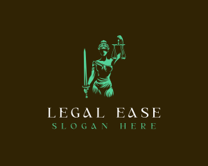 Lady Justice Legal logo design