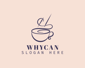 Coffee - Sewing Thread Cup logo design