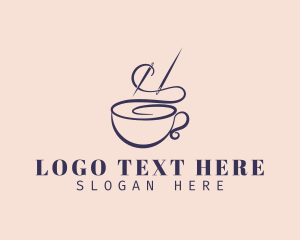 Sewing Thread Cup Logo